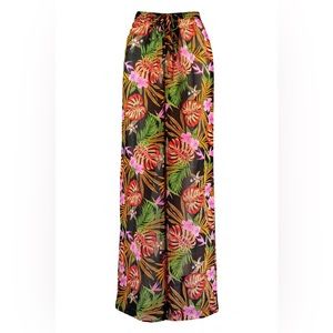 TROPICAL PRINT BEACH PANTS